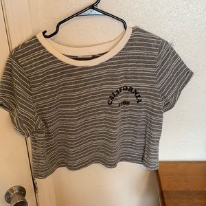 Gray California Crop Top